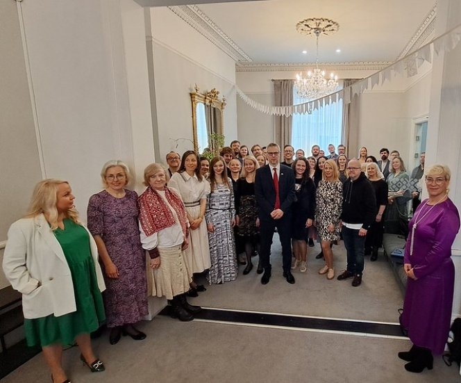 Svinības  Latvijas vēstniecībā Īrijā
