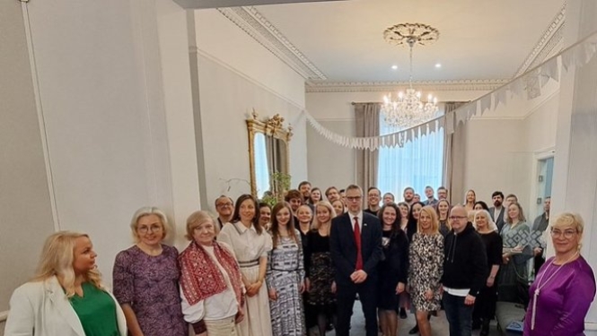 Svinības  Latvijas vēstniecībā Īrijā