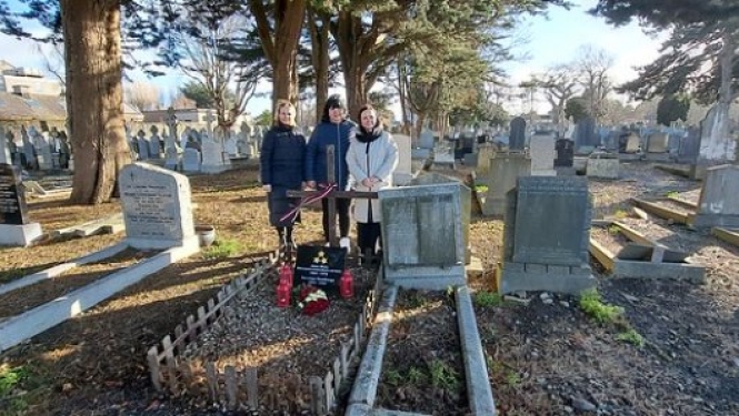Jāņa Meža atdusas vieta Dublinas kapos