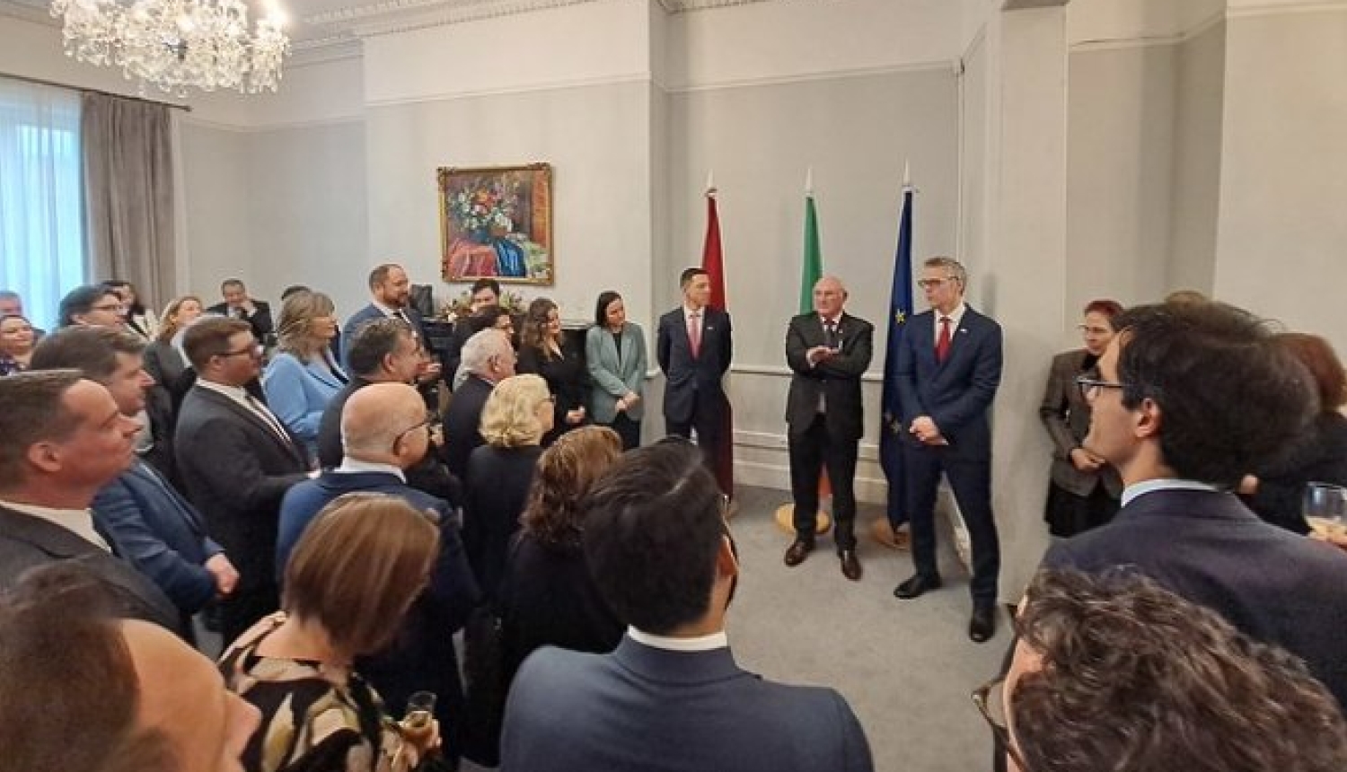 Latvijas vēstniecībā Īrijā par noritēja diplomātiskā pieņemšana